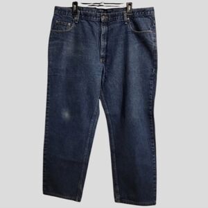 Members Mark Men's Jeans Sz 40x29 Blue Denim Durable Heavy 5-Pocket Workwear